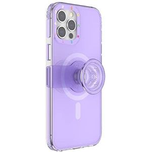 PopSockets: PopCase voor MagSafe - Hoesje voor iPhone 12 Pro Max met een Verplaatsbare PopGrip Slide-Standaard en Grip met een Verwisselbare Top - Violet