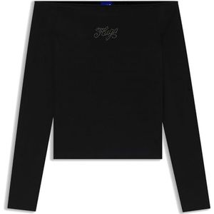 Hugo - Dolder 10272901 - T-shirt - Blauw - Lange Mouwen