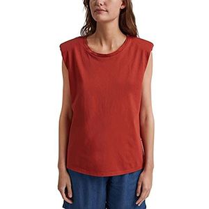 ESPRIT Collection T-shirt met schoudervullingen, 100% biologisch katoen, 805/terracotta, XXL