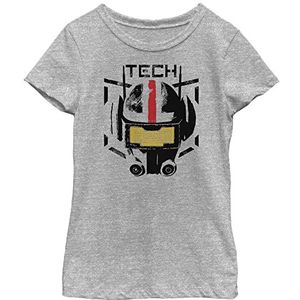 Star Wars Girl's Girl's Short Sleeve Classic Fit T-shirt, Heather Grey, S