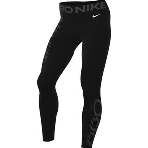 Nike Leggings Dames Pro Dri-Fit Mr 7/8 Grx Tight, zwart/antraciet/wit, FN4984-010, 2XL