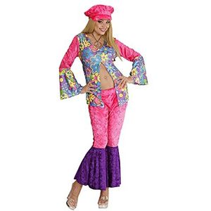 Dames Hippie dames fluwelen kostuum grote UK 14-16 voor jaren '60 70 hippy Fancy jurk