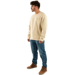 Levi's - Sweatshirt - Beige - Katoen - Lange Mouwen - Ronde Hals