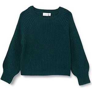 NAME IT Nmfvalea Ls Knit Ss Pullover voor meisjes, Sea Moss, 92 cm