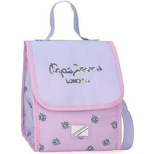 Pepe jeans Becca Lunchtas, 20 x 23 x 14 cm, polyester, Paars, Eén maat, lunchtas