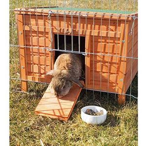 TRIXIE 62392 Konijnenhok van Hout, voor kleine huisdieren, 60 × 47 × 50 cm, bruin
