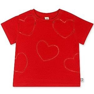 Tuc Tuc T-shirt met rode hartjes, meisjes, basics baby, Rood, 5 Jaren