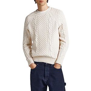 Pepe Jeans Heren Sly Pullover Sweater, Wit (Off White), XL