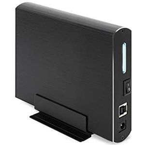 Externe 3,5 behuizing compatibel met SATA harde schijven - USB 3.0/3.1 Gen1-aansluiting voor snelle gegevensoverdracht - Kleur zwart - Robuust en draagbaar ontwerp voor eenvoudige bediening en veilige