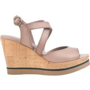 CHATTAWAK Dames 9HELOISATAUPE38 sandalen met hak, taupe, 38 EU, Taupe, 38 EU