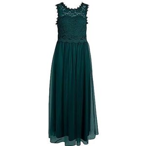 Vila Vilynnea Maxi Dress/Su-Noos maxi-jurk voor dames, Ponderosa Pine/Detail: elastisch, 38