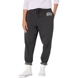 GAP Fleece joggingbroek met logo, voor dames, Hei houtskool, M