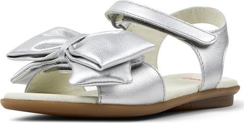 Camper - K800639-002 - Leren Sandalen - Zilver - Plat - Klittenband
