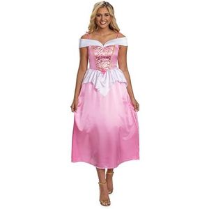 DISGUISE 158379B-EU Aurora Basic Plus Volwassen (Eu) Disney Prinses Fancy Dress Vrouwen, Multi, M, Meerkleurig, M