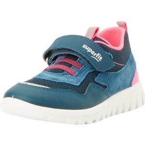 Superfit Sport7 Mini sneakers voor meisjes, Blauw Roze 8020, 30 EU Weit