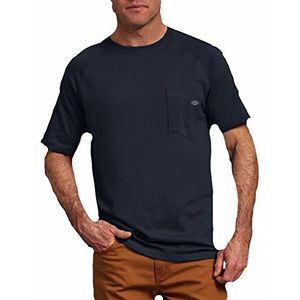 Dickies - T-shirt voor heren, klassiek T-shirt met korte mouwen, Temp-iQ zonbescherming, Donkere marine, L