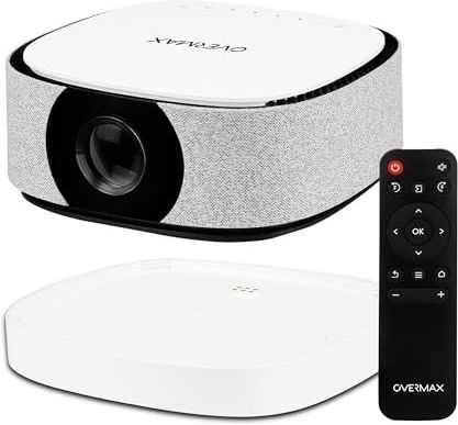 Overmax Multipic 4.5 Draagbare Full HD Beamer – 3000 Lumen, 200"" Projectie, Wi-Fi en Bluetooth Connectiviteit, Inclusief Powerbank voor 2 Uur Draadloze Projectie