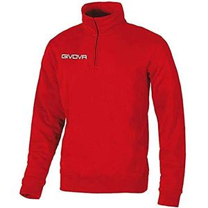 Givova MA020 functioneel shirt halve rits unisex - volwassenen, rood, M