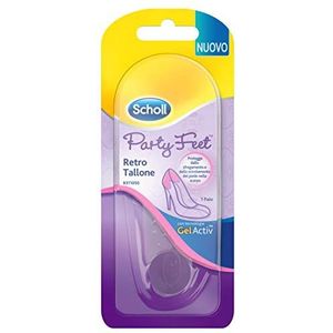 Scholl Party Feet achterkant hiel, transparante gel-hielband, ultradunne en discrete pad met anti-slip technologie, die helpt tegen slijtage en wegglijden te beschermen