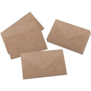 SIGEL DU700 enveloppen bruin, met rubber bekleed, C6, 24 stuks, kraftpapier