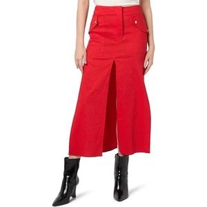 Pinko GALANTI Stretch linnen rok, R48_rood formule1, 44 NL