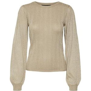 VERO MODA VMTALIA LS O-hals trui, Silver Mink/Detail: w. Dtm Lurex, L
