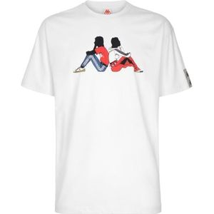Kappa 222 Band Pop, T-shirt, wit, 3XL, heren