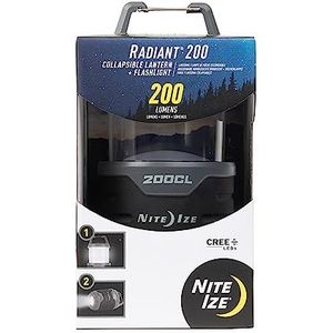 Nite Ize Radiant 200 2-in-1 opvouwbare lantaarn - zwart, N/A