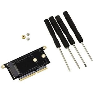 KALEA-INFORMATIQUE M2 NVMe M Key Adapter ter vervanging van de 22+34 punten SSD van een MACBOOK Pro A1708 uit 2016 of 2017. met gereedschap
