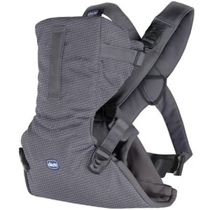 Chicco EasyFit Babydrager, ergonomisch, meerdere posities, brede zitting, geschikt voor alle lichaamsvormen, ideaal vanaf de geboorte, maangrijs