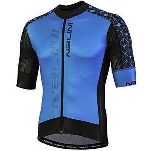 Nalini 02520501100C200.10 AHS Speed Unisex Volwassen T-shirt Zwart Lichtblauw Surf M
