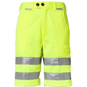 Planam Shorts ""Waarschuwing"" maat 4XL in geel, 2014068
