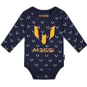 Messi Romperset voor babyjongens, Larga Bebé Niño Azul Con Patrón logo, Ropa Oficial De para Niños en peuters ondergoed set, blauw, 86/92 cm