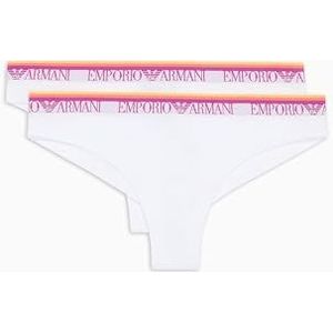 EMPORIO ARMANI Slips voor dames, wit/wit, XL