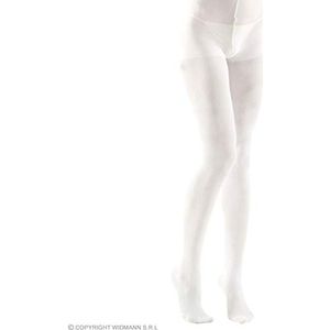 Widmann 2087W 2087W glitterpanty, wit, 40 DEN, sokken, broek, panty, Kerstmis, Kerstmis, engel, accessoire, kostuum, dames, eenheidsmaat