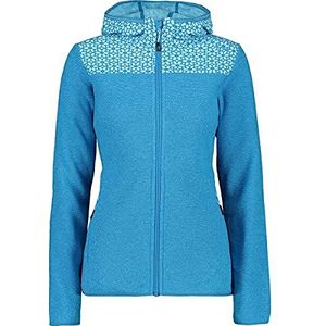 CMP Gebreide jacquard jas voor dames met print, fleece jas