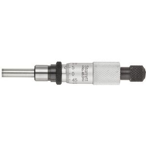 Starrett 463MXRL Micrometer Hoofd, 0-13mm Bereik, 0.01mm Afstuderen, -0.002mm Nauwkeurigheid, Ratchet Stop Thimble, Slot Moer, Carbide Gezicht