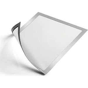 Durable 498823 Infokader Duraframe Magnetic (A4, magnetische bevestiging voor metalen oppervlakken) 1 stuk, zilver