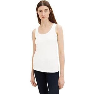 TOM TAILOR Dames Top 1036260, 10315 - Whisper White, L