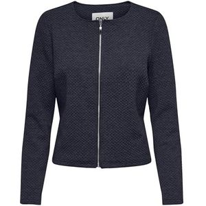 ONLY Onlnevara L/S Zip Short Cc TLR Blazer voor dames, Night Sky/Detail:melange, 36