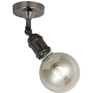 Wonderlamp Centenial wandlamp Vintage E27, grafiet, 15 x 10 cm