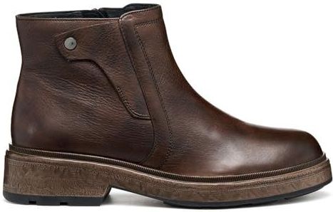 Geox - Swelen - Veterboots - Donkerbruin - Hoogwaardig Volnerfleer