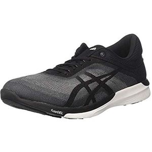 ASICS Fuzex Rush trainingsschoenen voor dames, Grijs Midgrey Zwart Wit, 42.5 EU