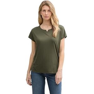 TOM TAILOR T-shirt voor dames, 10920 - Deep Forest Green, XL