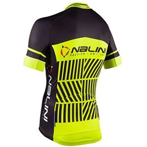 Nalini Borgo 02865301100C11.10 T-shirt voor heren, neongeel/zwart, S, Neon Geel/Zwart, S