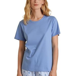 CALIDA Favourites Serenity Shirt met korte mouwen Hydrangea Blue, 1 stuk, maat 44-46, Hydrangea Blue., 44/46 NL