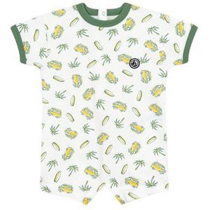 Petit Bateau Babyjongens combicourt, wit/meerkleurig., 18 Maanden