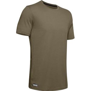 Under Armour Tac Katoen T-shirt Man Korte mouw, Federal Tan (499) / donker marineblauw, XL, Federal Tan (499) / Donkermarineblauw, XL, Federal Tan (499) / donker marineblauw, XL