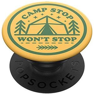 PopSockets PopGrip - uittrekbare sokkel en greep voor smartphones en tablets met een verwisselbare top - Camp Stop