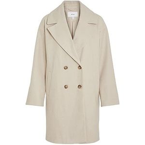 Vila VILUNES L/S New Coat/PB, Doeskin, 40
